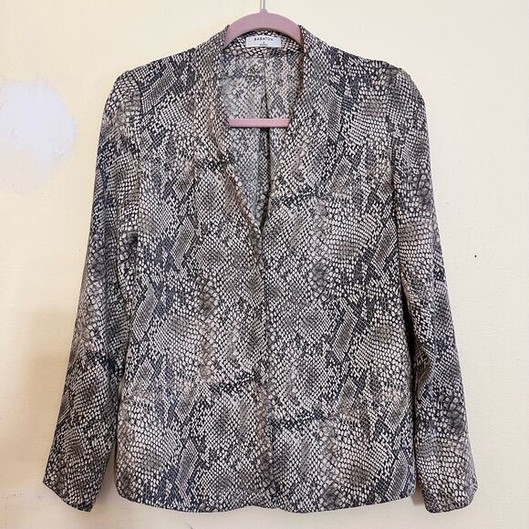 Babaton Aritzia Akira Blouse Size Small Snake Print 71882 - Picture 1 of 12
